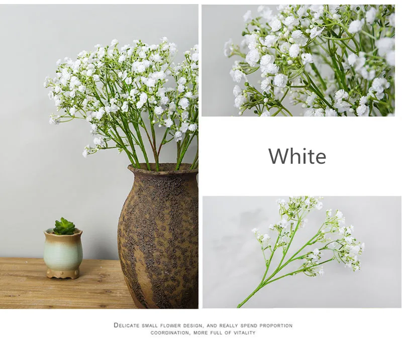 Красочные Гипсофила искусственная букет цветов для свадьбы дома Decoraiton шелковые искусственные цветы вечерние украшения сада