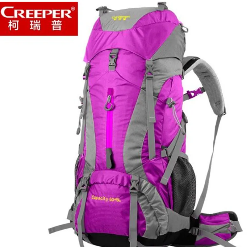 

CREEPER Camping Bag 65L Outdoor women Backpack Waterproof Mountaineering Hiking Backpacks Molle Sport Bag Climbing Rucksack