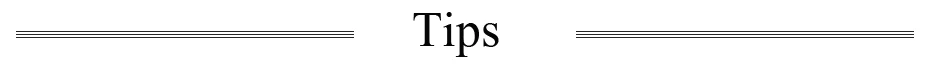 tips