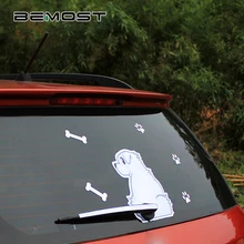 BEMOST DIY Auto Accessories Cartoon Animals Funny Dog Moving Tail Stickers Car Window Wiper Decals Stickers Car Styling car styling cool flying eagles with wings car stickers bird hawk motorcycle bike decals auto window tail bumpers