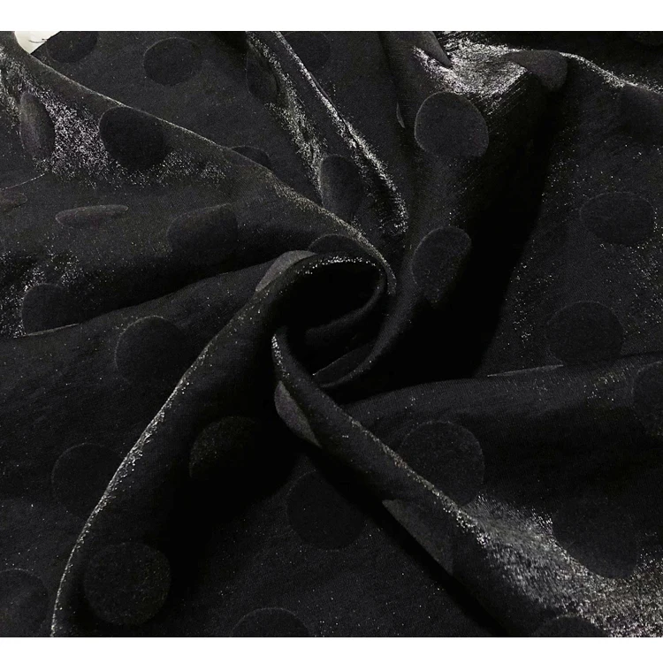 Новые шелковые, пеньковые, таинственные черные точки, жаккардовые, атласные и модные ткани