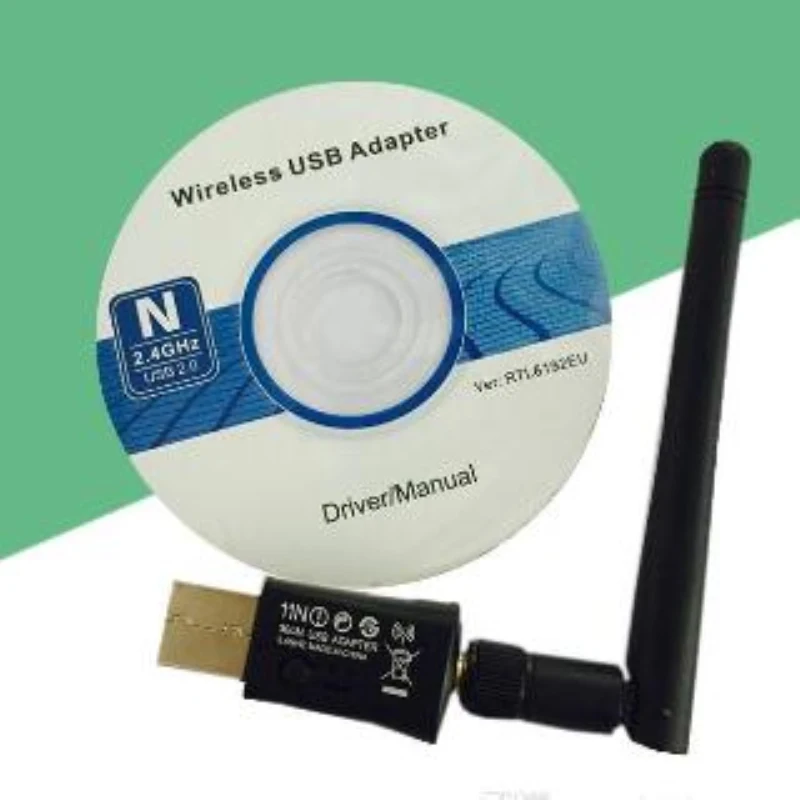 802,11 Мбит/с USB Wifi беспроводной сетевой карты 300 n g b LAN адаптер использовать внешние 2dbi антенны(черный