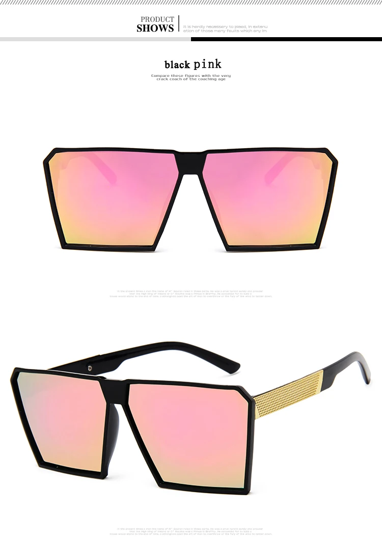 Longkeader, стимпанк, Плоские линзы, солнцезащитные очки для женщин, зеркальные, солнцезащитные очки, для мужчин, хип-хоп, негабаритные, для девушек, солнцезащитные очки, UV400