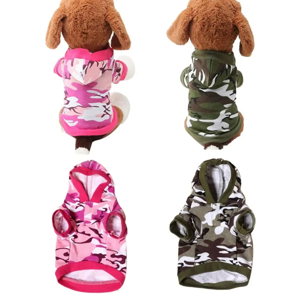 Cotton Camo Camouflage Dog Clothes Pets Coats Pet Products Hoodies