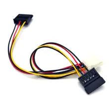 4PIN к SATA 15PIN Кабель Питания Жгут для Мани платы 200 мм длина UL1007 22AWG, 10 шт./лот