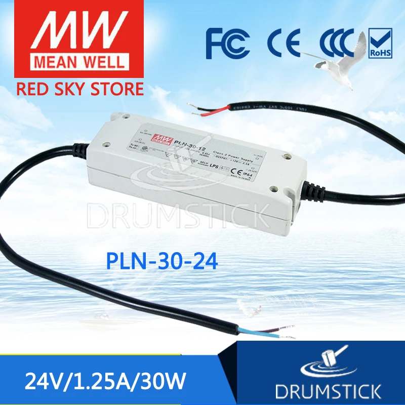 

hot-selling MEAN WELL PLN-30-24 24V 1.25A meanwell PLN-30 24V 30W Single Output LED Power Supply
