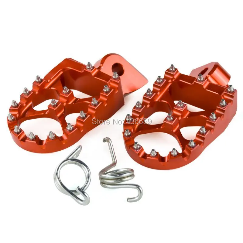 Billet MX Foot Pegs Rests Pedals For KTM EXC SX SXF XC XCF EXCF EXCW XCFW