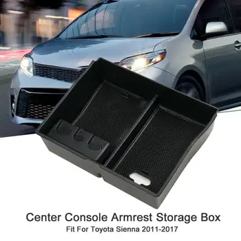 

Central Armrest Box Storage Box For Toyota Sienna 2011-2019 Armrest Storage Box Central Console holder Tray Boxed