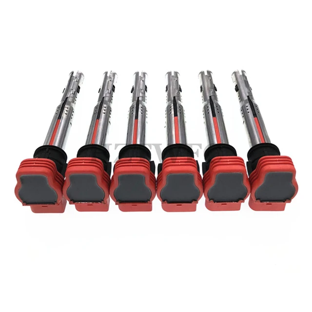 

6Pcs Ignition Coil 06E905115E 06E905115 For Audi A4 A5 A6 A7 A8 Q5 Q7 R8 Quattro For VW Touareg 2.4 2.7 2.8 3.0 3.2 TDI TFSI V6