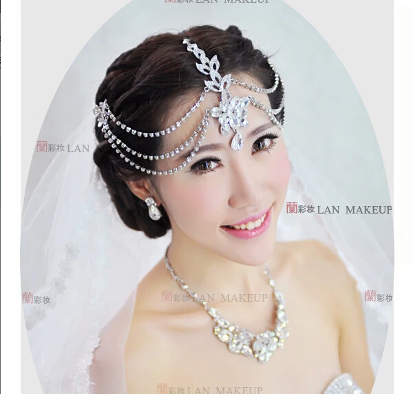 Forehead Jewelry Frontlet Headpiece Bridal Jewelry Indian Gift Headdress LI Forehead Jewelry Frontlet Headpiece Bridal Jewelry Indian Gift Headdress LI