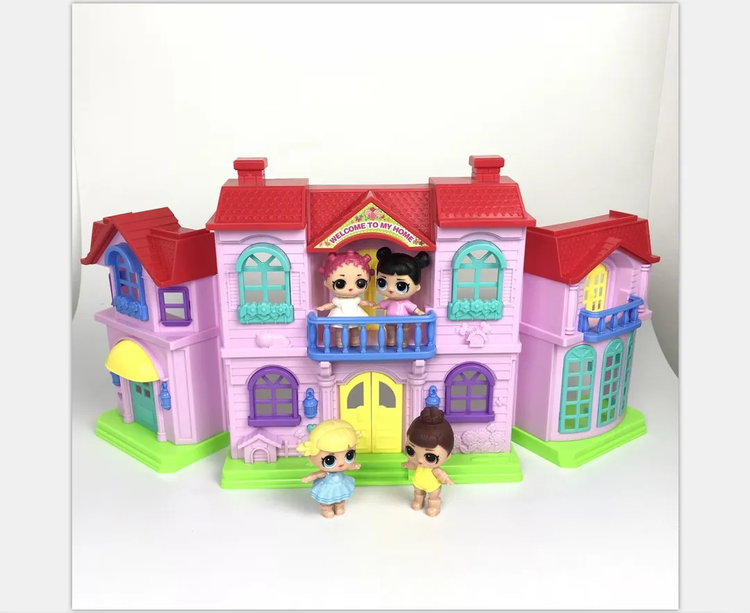 

lols dolls Surprise villa Small Accessories Girl Toys Set Action Figures Toys Christmas Gift Girls Diy no box