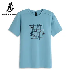 Пионерский лагерь новый короткий рукав Футболка мужская брендовая одежда Повседневная мода печатных футболки мужской качество летние