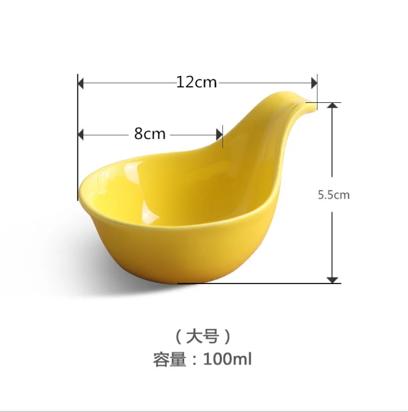 Креативная керамическая ложка для соуса блюдо в стиле вестерн Икра ложка для отеля чаша посуда для кухонных принадлежностей - Цвет: 3