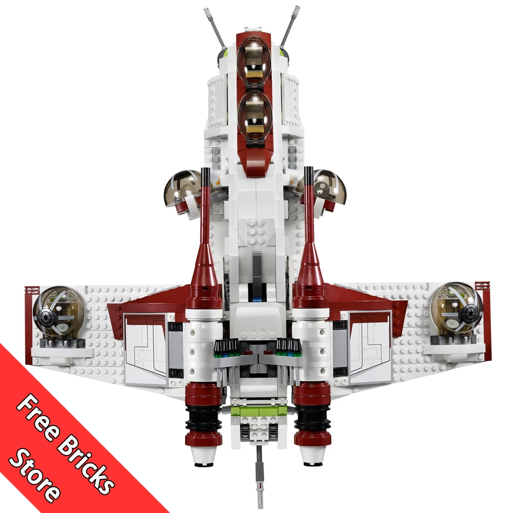

1175Pcs Fit 75021 Star Wars The Republic Gunship Set Minifigs Figures Model Building Blocks Bricks Toys for kids Christmas Gift