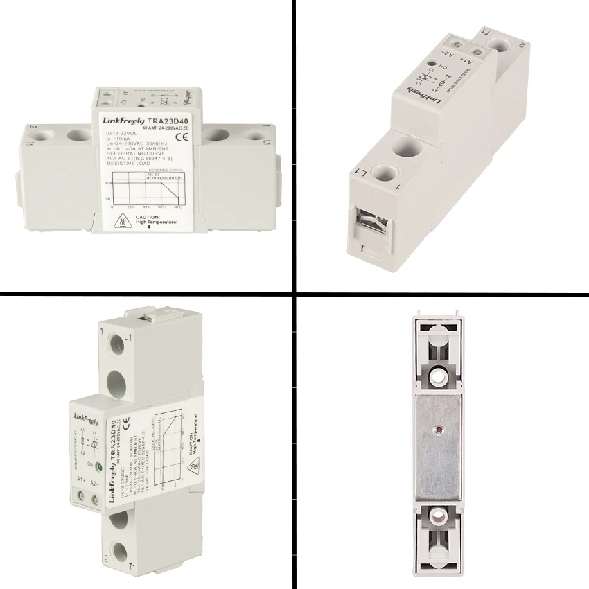 TRA23D40 10 шт. AC SSR твердотельные релейный модуль и плата 3 в 5 в 12 В 24 В 32VDC вход 40A 24-280VAC выход мощность релейный переключатель