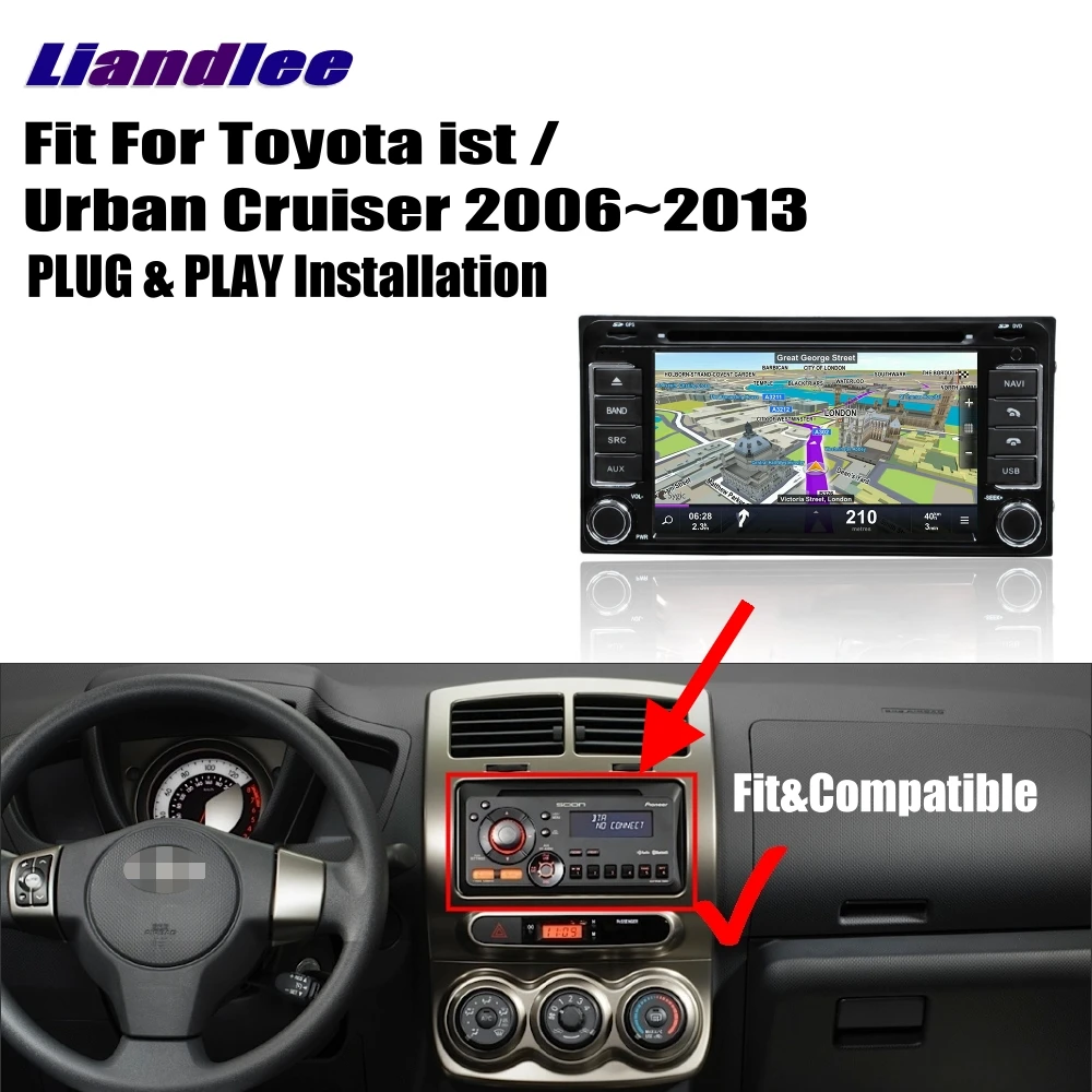 Sale Liandlee For Toyota ist Urban Cruiser For Scion xD 2007~2014 Android Car Radio CD DVD Player GPS Navi Maps Camera OBD TV Screen 3