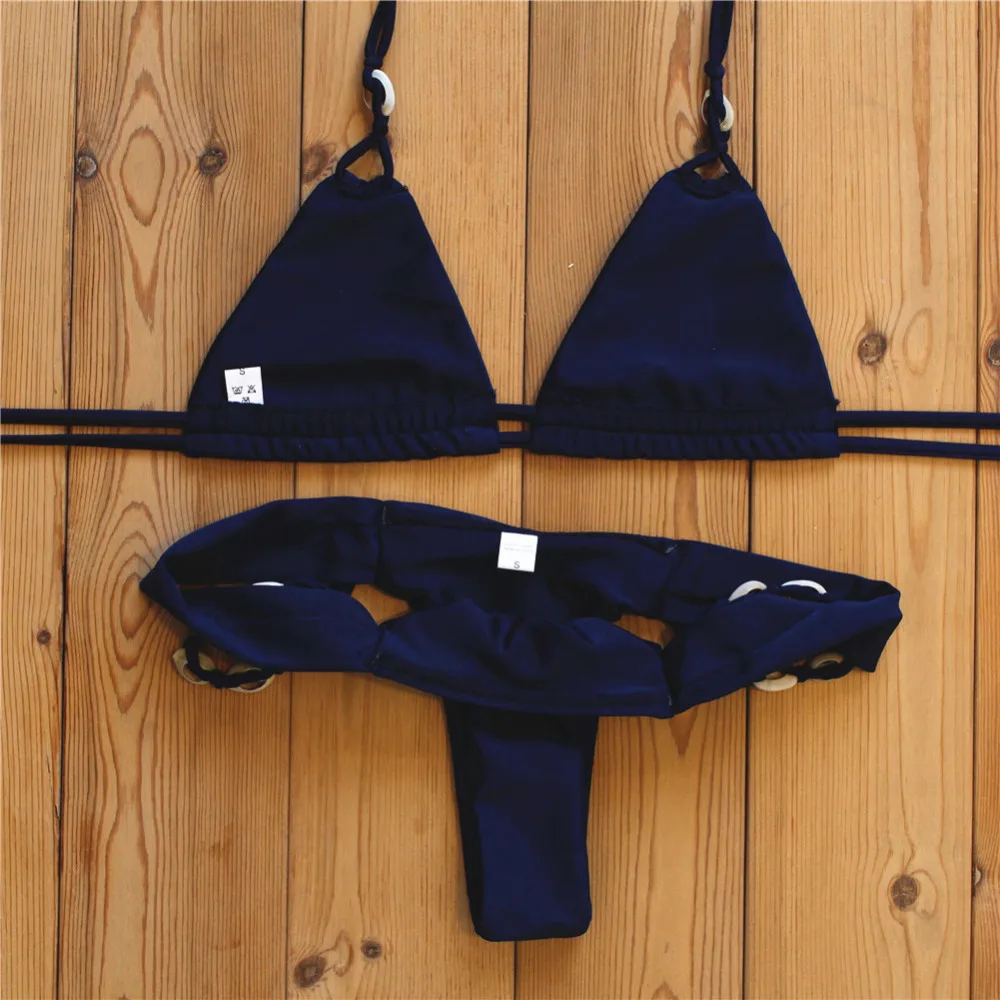 Женщины Shell Bikinis 2017 Новый Handmake Бикини Сексуальная Купальный Костюм Купальники