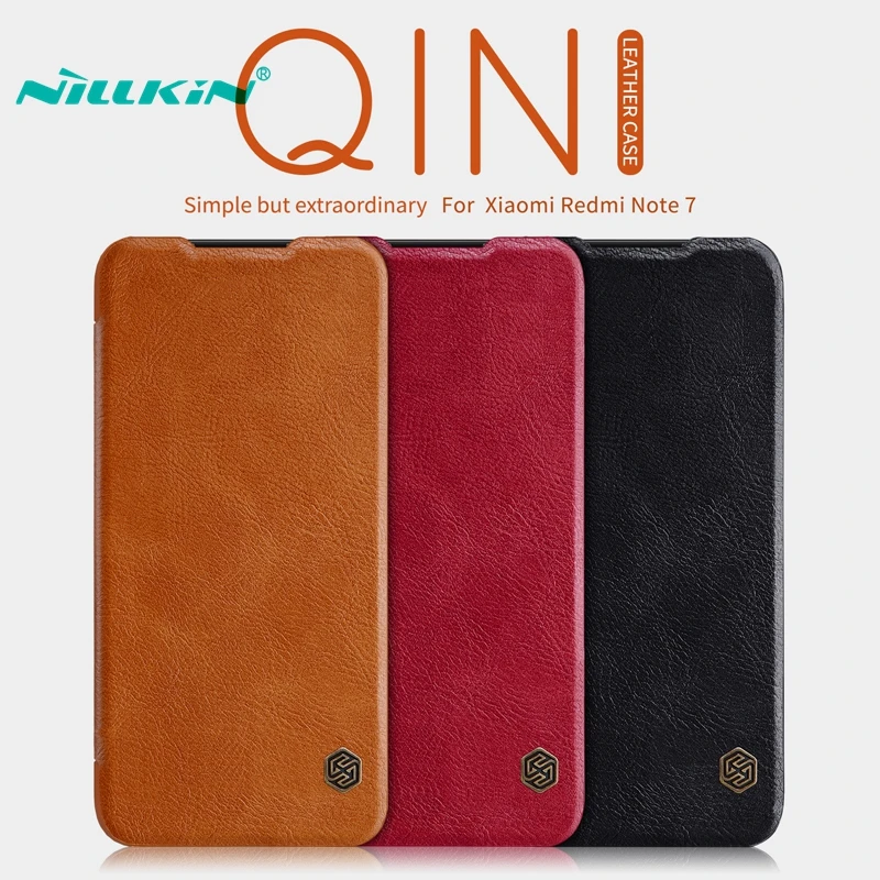Nillkin Redmi Note 7 Чехол Флип PU кожаный магнитный чехол для Xiaomi Слот карт защитный
