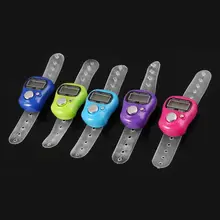 Мини-маркер для стежков и счетчик пальцев в ряд, ЖК-электронный цифровой счетчик для шитья, вязальный инструмент для плетения, счетчик пальцев