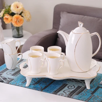 

European style coffee cup set, home simple ceramic tea cup, personalized tea cup, tea set set