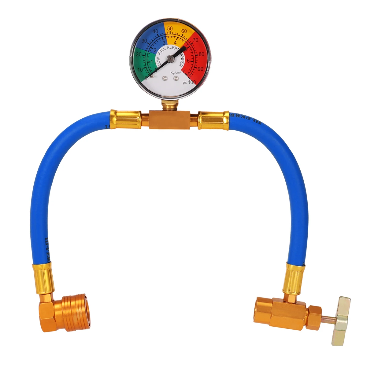 

WINOMO R134A Air Conditioning Refrigerant Charging Hose with Gauge for Car (1/2 Thread for American and Europe) A20