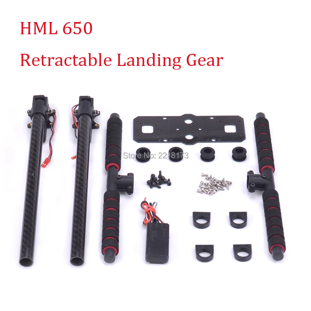 

HML650 650 Electronic Retractable Landing Gear Skid Carbon Fiber Quick Install for S550 Tarot 650 HML