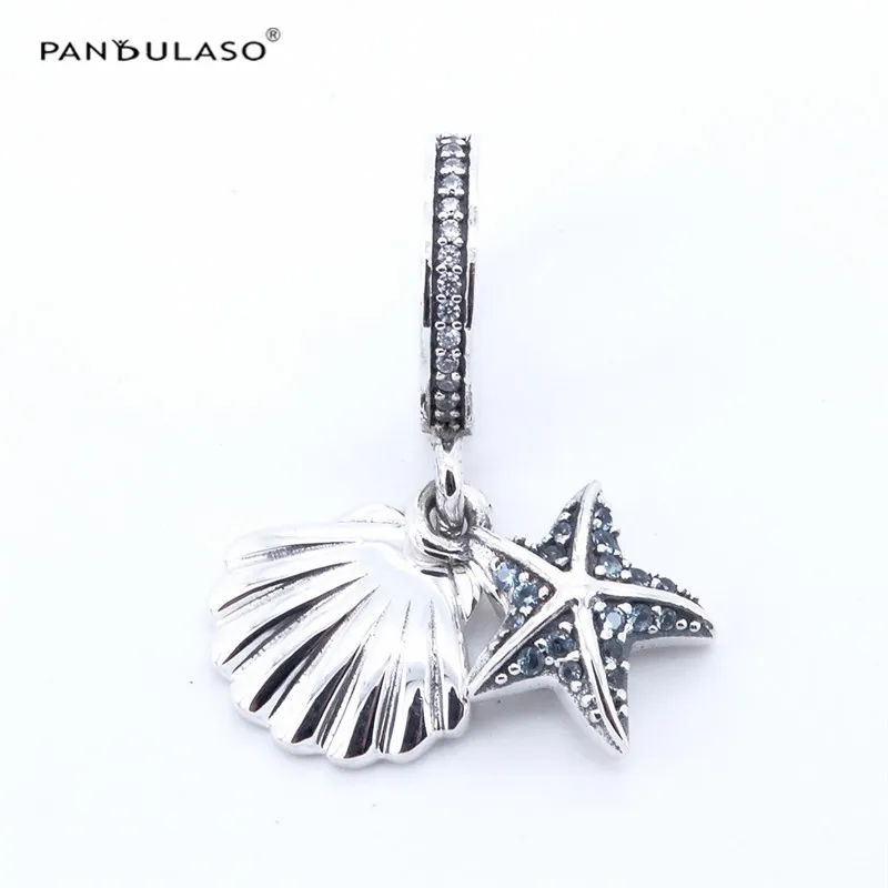 

Pandulaso Tropical Starfish & Sea Shell Crystal Beads for DIY Jewelry Making Fit Charms Silver 925 Original Bracelets & Bangles