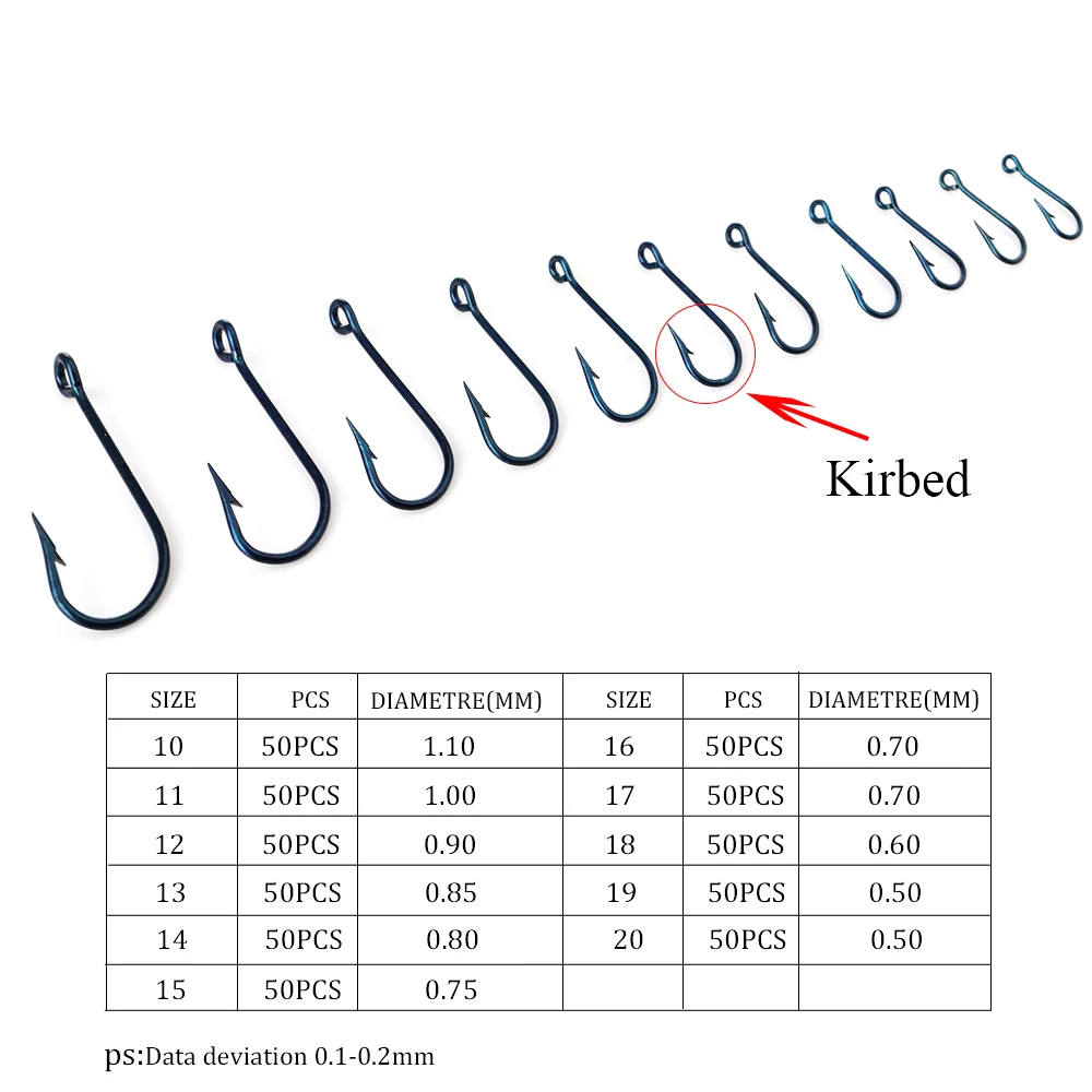 Kiaby, морские крючки, 2320, 50 шт., Высокоуглеродистая сталь, рыболовные крючки, аксессуары для ловли карпа, джиг-голова, рыболовный крючок, набор, колючий крючок