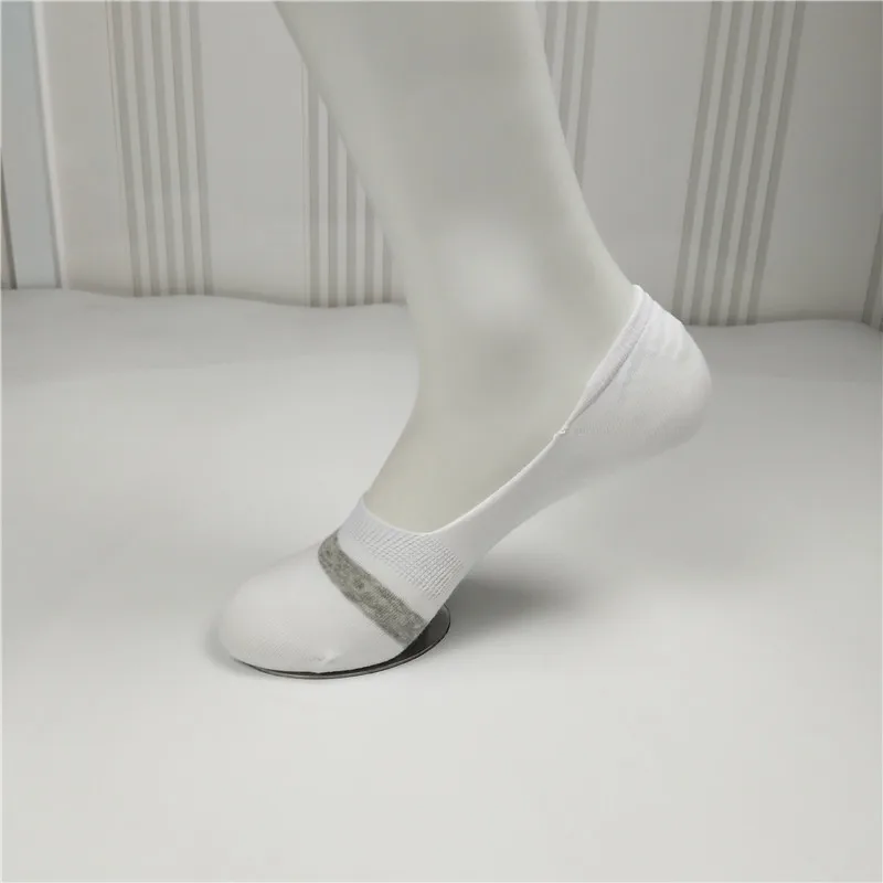 White Хлопковые незаметные носки для отдыха, носки-лодочки, неглубокие нескользящие спортивные женские носки на лето - Цвет: White