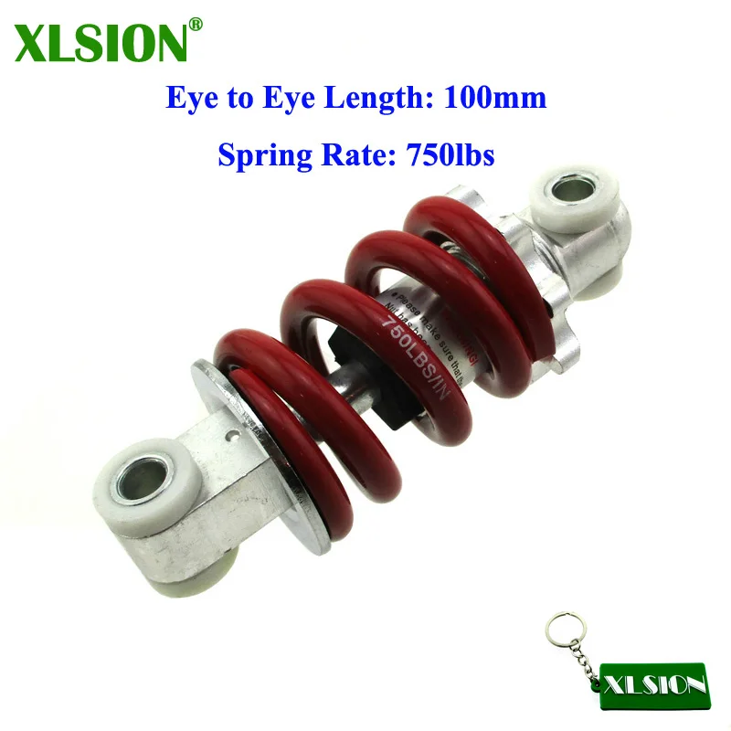 

XLSION 100mm 750lbs Shock Suspension For 2 Stroke 33cc 43cc 47cc 49cc Minimoto Kids ATV Quad Pocket Bike Mini Moto Goped Scooter