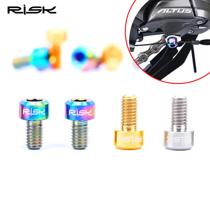 Винты велосипедные из титанового сплава 2 шт./Лот 3 цвета|bike brake cable|brake cablebicycle screw |