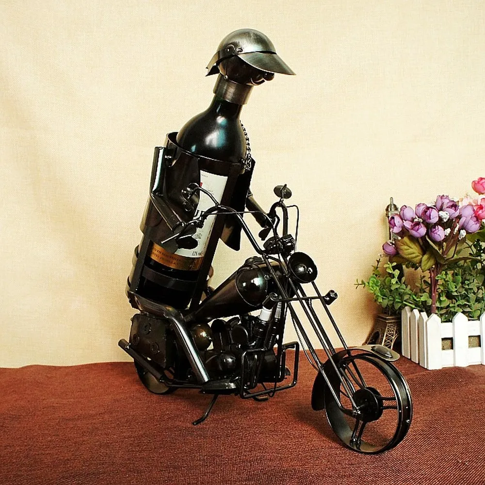 A PCS European Wine Rack Iron Motorcycle Rack Bar Decoration Personal