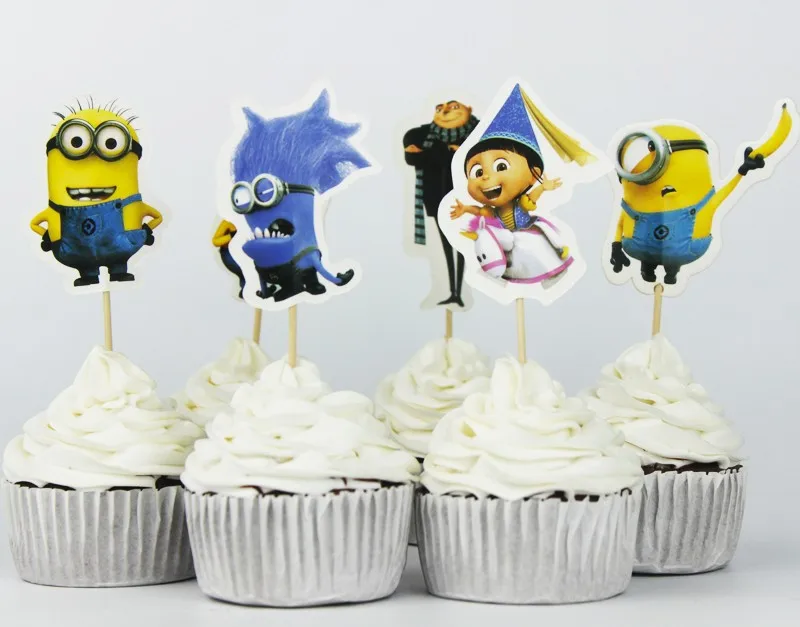 Despicable Me Minion Cupcake Toppers