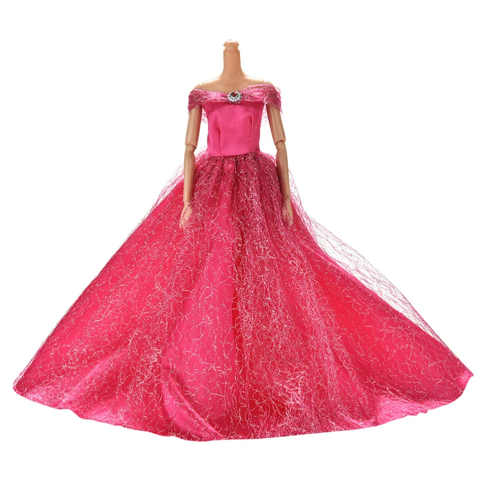 Горячая Распродажа, высокое качество, свадебное платье принцессы ручной работы, элегантная одежда, платье для кукольных платьев - Цвет: 2