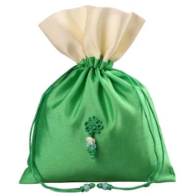 Лоскутная органзы китайский узел Craft веревка для подарочного пакета шелковой ткани Чай мешочек для конфет лаванды хранения Карманный Саше