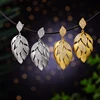 Lotus Fun-Pendientes de plata de primera ley con forma de hoja, aretes colgantes, pétalos de flores, plata esterlina 925, para mujer, joya de estilo fino y lujoso ► Foto 3/6