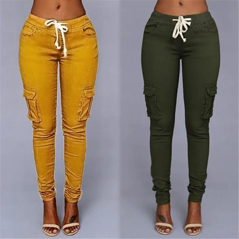 Womens Fashion Sportswear Casual Fashion Sexy Women Pants High Waist Stretch Slim Pencil Trousers Running Pants #4NV29 (6)