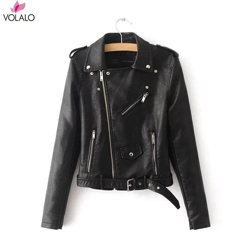 

Women's Moto Suede Faux Leather Aviator Jacket Black Short Sheepskin Bomber Female Coat Add Shrug Plus Size 5XL Biker Jackets