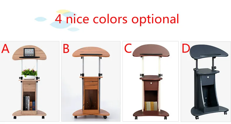 Standing computer desk mobile vertical desk conference podium lifting bedside table commercial furniture office furniture