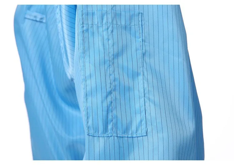 CCGK Anti-static Coverall Polyester Filament+Semi-conductive Fibre Cleanroom Garments Clean food Dust-proof Paint Work Clothing (13)