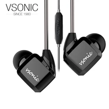 VSONIC 2018 NEW GR07 i Low Impedance In-Ear Earphone In-line control Microphone 32ohm Dynamic Noise Isolation HIFI Earphones