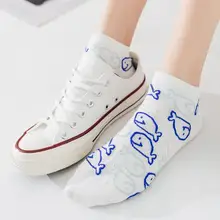 Caramella 4 пар/лот Для женщин уютные носки до лодыжки с модные забавные носки для девочек с принтом мультяшных животных для девочек короткие носки женские превосходный набор в подарочной коробке