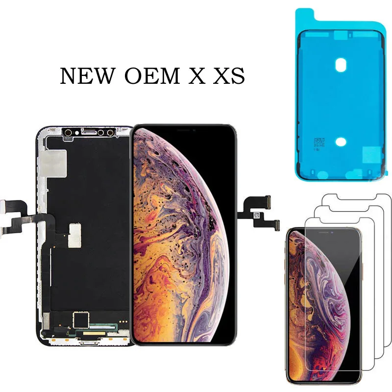 

NEW OEM AMOLED BLACK LCD Display Replacement for iPhone X XS 5.8'' xs max 6.5'' XR 6.1'' 3D Touch Digitizer LCD Screen