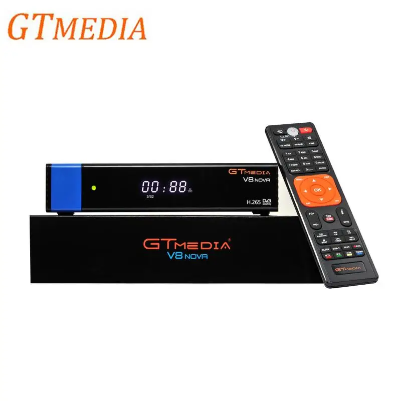 

GTMedia V8 Nova Blue DVB S2 Satellite Receiver Asia Southafrica Rca Support H.265 IPTV Yotube Ccccam Football