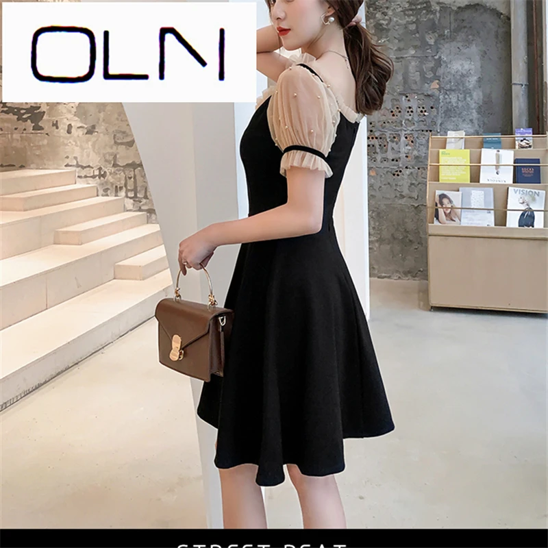 Vestidos корейское платье oln летнее французское ретро новая Талия темперамент