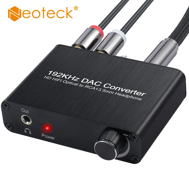 

Neoteck 5.1CH Audio Decorder Optical Coaxial 5.1CH For AC3 Sound to 2.0CH Analog Adapter Converter RCA 3.5mm Jack Output For DVD
