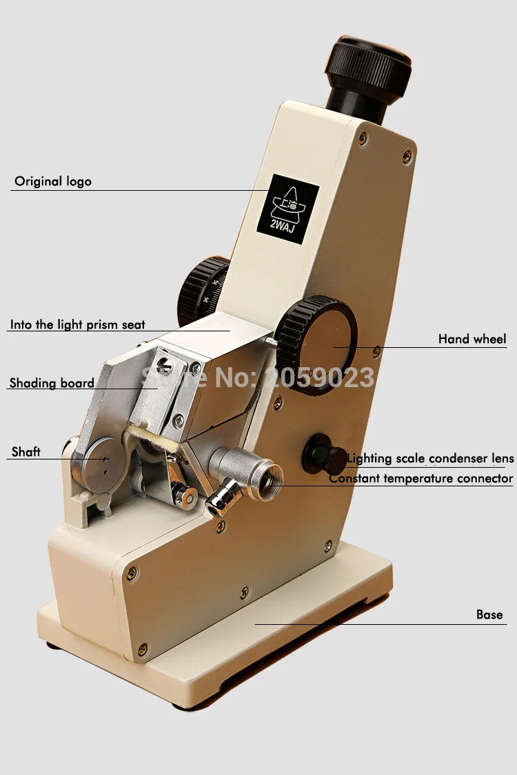 Рефрактометр Аббе монохроматический рефрактометр цифровой БРИКС рефрактометр лабораторное оптическое оборудование 2WAJ