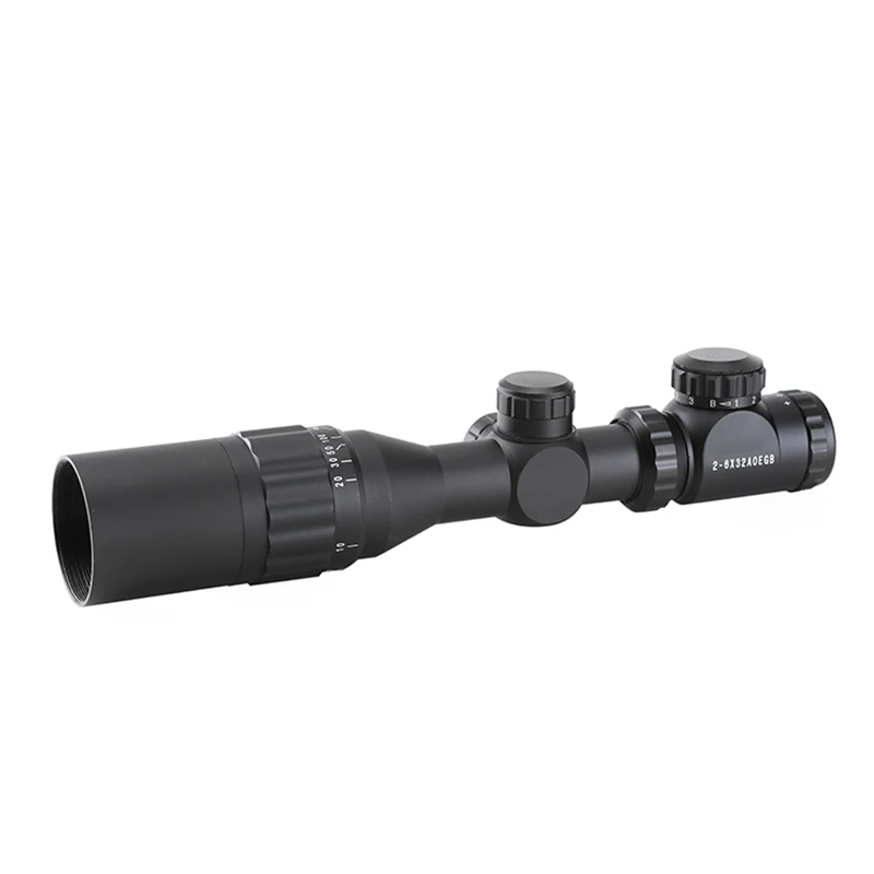 سبينا الصيد Riflescope 2-6x32 AOE مضيئة نطاق الأحمر الأخضر الأزرق ميل دوت البصر بندقية نطاق مع 11mm أو 20mm السكك الحديدية يتصاعد