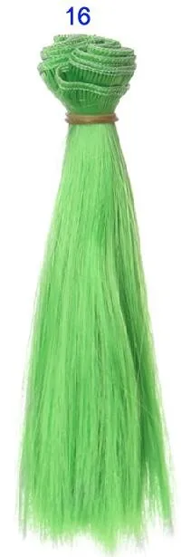 1 шт. волосы refires bjd волосы 15 см* 100 см синий зеленый фиолетовый цвет короткий парик с прямыми волосами для 1/3 1/4 BJD diy