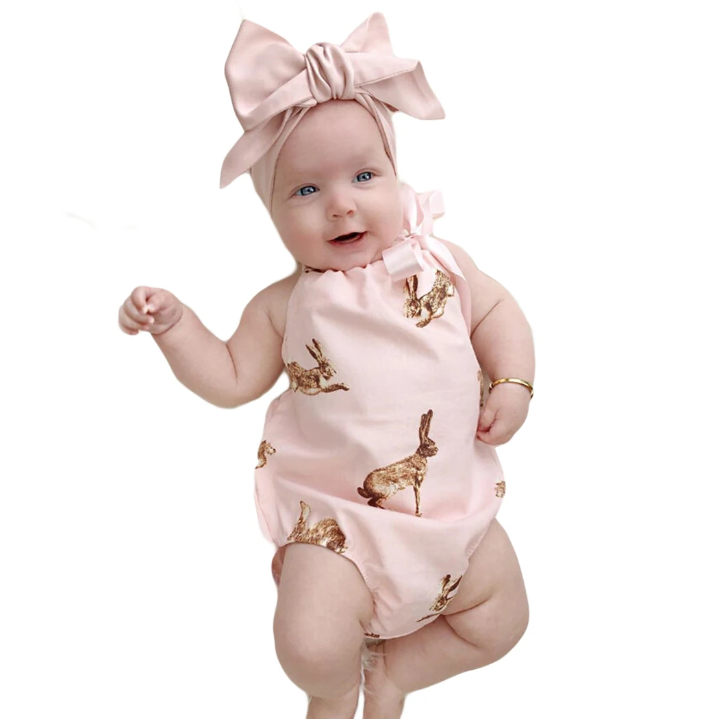 2016 Newborn Toddler Baby Girl Clothes Animal Bodysuit Bodysuit Outfits